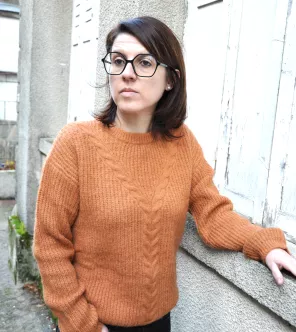 C'est Beau La Vie Pull noisette