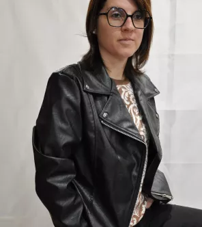 La petite nimoise  Veste simili cuir